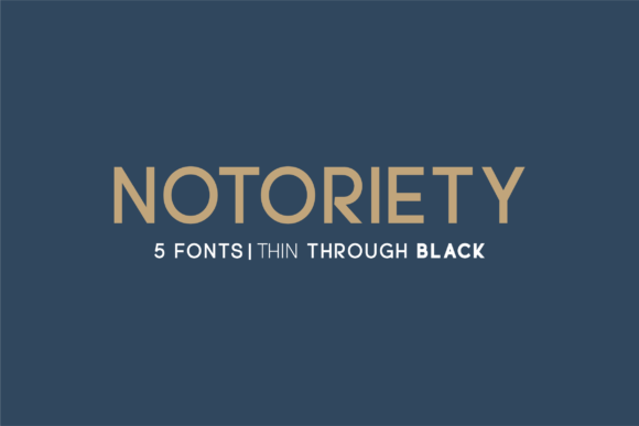 Notoriety Font - Featured Image