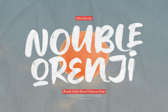 Nouble Orenji Font - Featured Image
