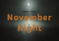 November Night Font - Featured Image