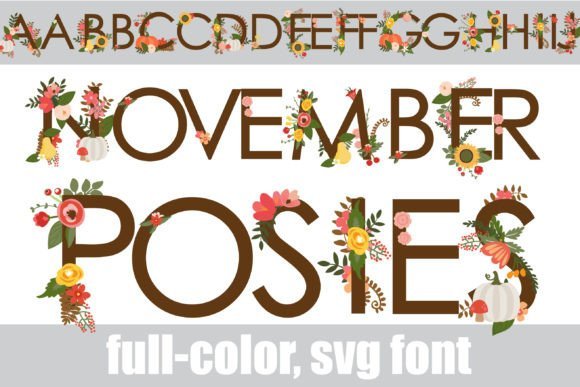 November Posies Font - Featured Image