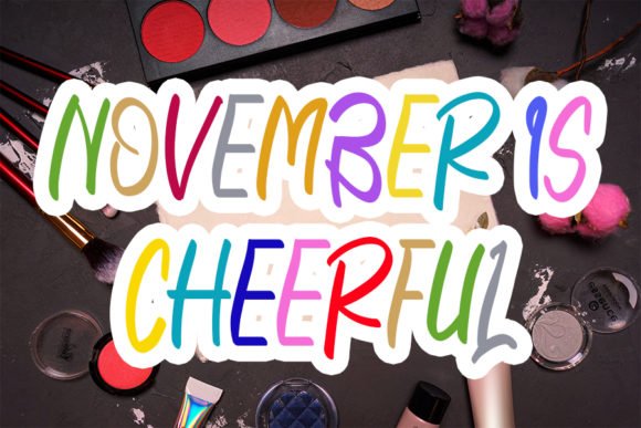 November is Cheerful Font - Featured Image