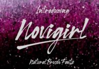 Novigirl Brush Font - Featured Image