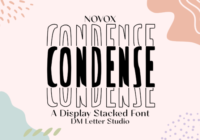 Novox Condense Stacked Font - Featured Image