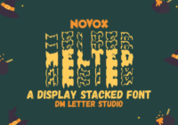 Novox Melted Stacked Font - Featured Image