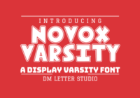 Novox Varsity Font - Featured Image