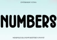 Numbers Font - Featured Image