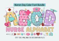 Nurse Alphabet Font - Featured Image