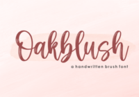 Oakblush Font - Featured Image