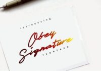 Obey Signature Font - Featured Image