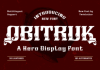 Obitruk Font - Featured Image
