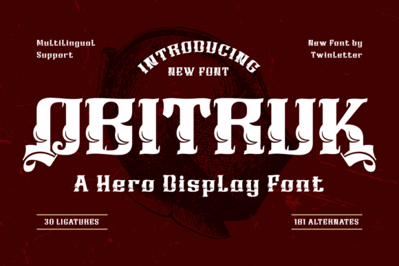 Obitruk Font - Featured Image