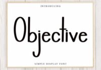 Objective Font - Featured Image