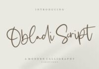 Obladi Script Font - Featured Image