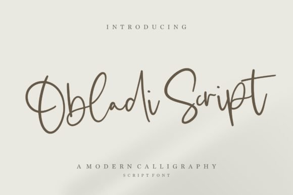 Obladi Script Font - Featured Image
