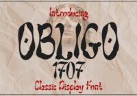 Obligo 1707 Font - Featured Image