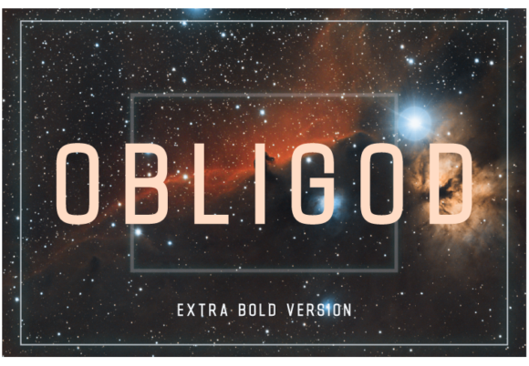 Obligod Extra Bold Font - Featured Image