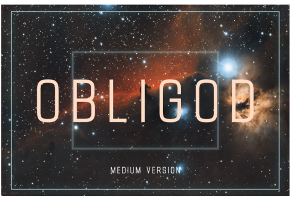 Obligod Medium Font - Featured Image