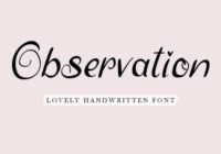 Observation Font - Featured Image