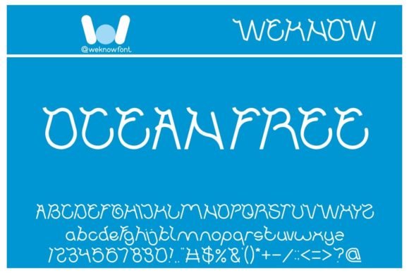 Ocean Free Font - Featured Image