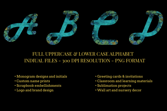 Ocean Stone Script Alphabet Font - Featured Image