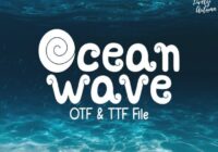 Ocean Wave Font - Featured Image