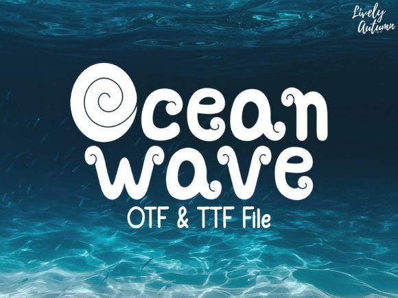 Ocean Wave Font - Featured Image