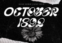 October 1892 Font - Featured Image
