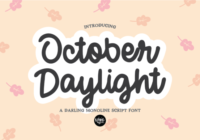 October Daylight Font - Featured Image