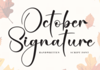 October Signature Font - Featured Image
