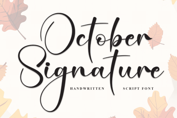 October Signature Font - Featured Image