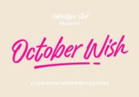 October Wish Font - Featured Image