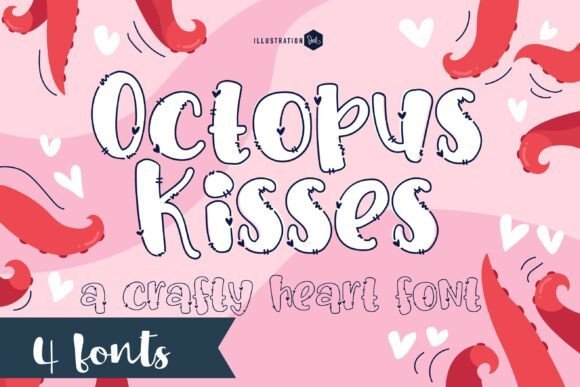 Octopus Kisses Font - Featured Image