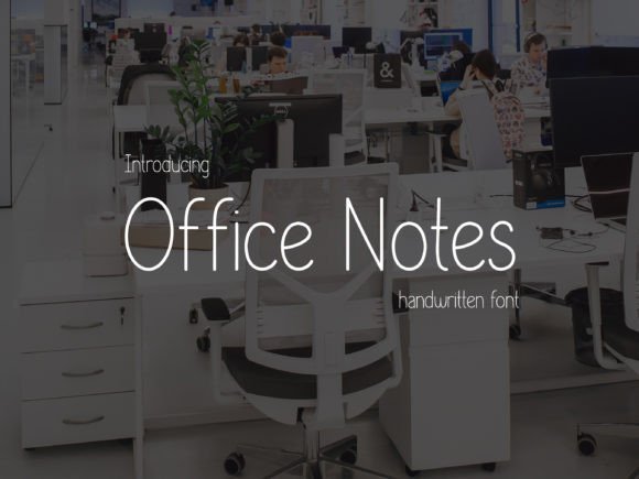 Office Notes Font - Featured Image