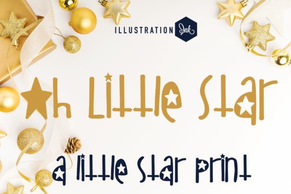 Oh Little Star Font - Featured Image