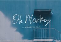 Oh Monkey Font - Featured Image