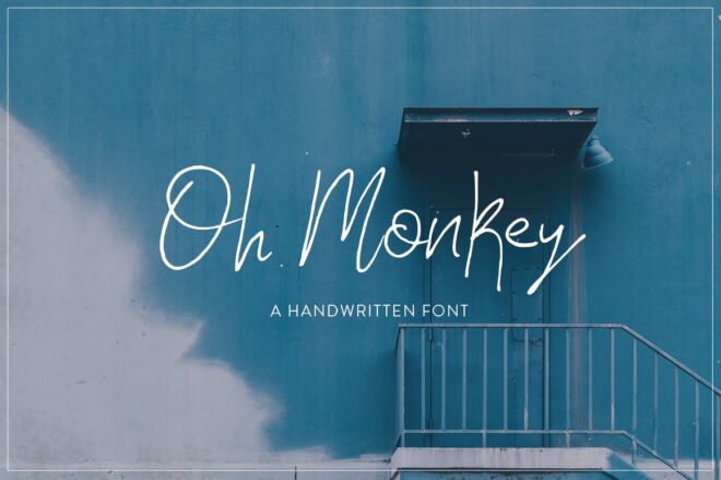 Oh Monkey Font - Featured Image