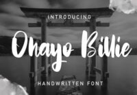 Ohayo Billie Font - Featured Image