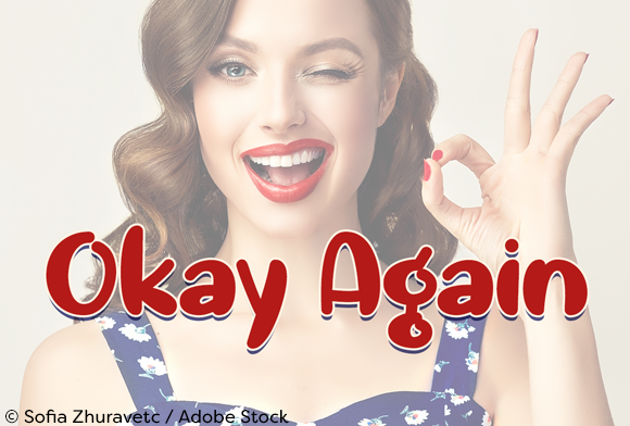 Okay Again Font - Featured Image