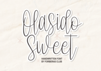 Olasido Sweet Font - Featured Image