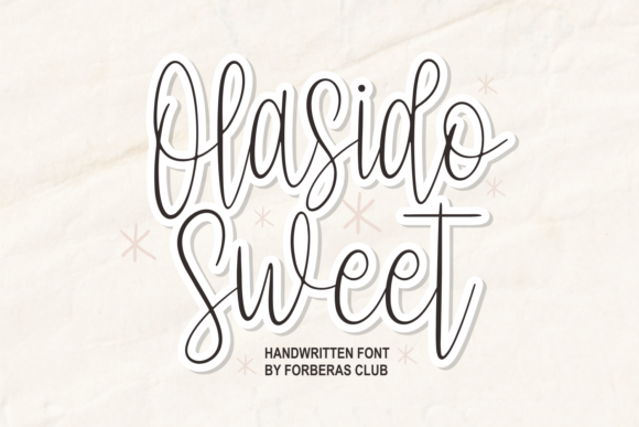 Olasido Sweet Font - Featured Image