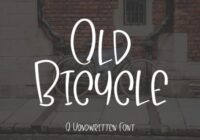Old Bicycle Font - Featured Image