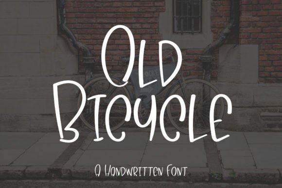 Old Bicycle Font - Featured Image