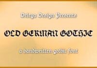 Old German Gothic Font - Featured Image