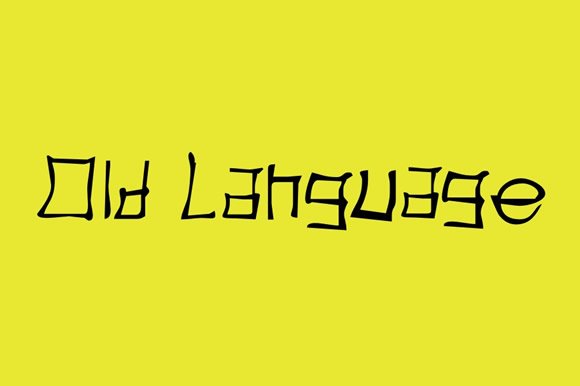 Old Language Font - Featured Image