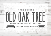 Old Oak Tree Font - Featured Image