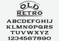 Old Retro Font - Featured Image