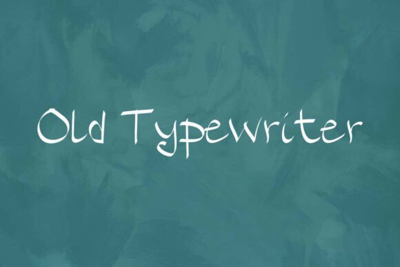 Old Typewriter Font - Featured Image