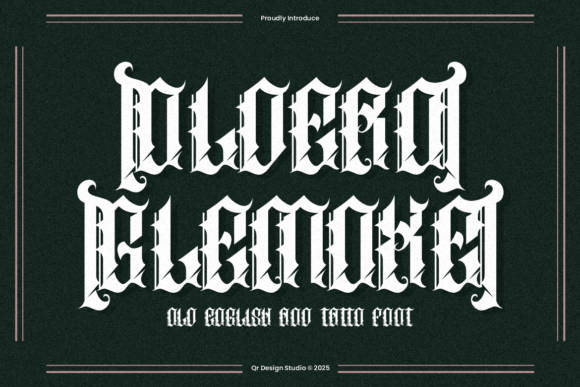 Oldero Glemoxe Font - Featured Image