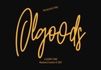 Olgoods Script Font - Featured Image