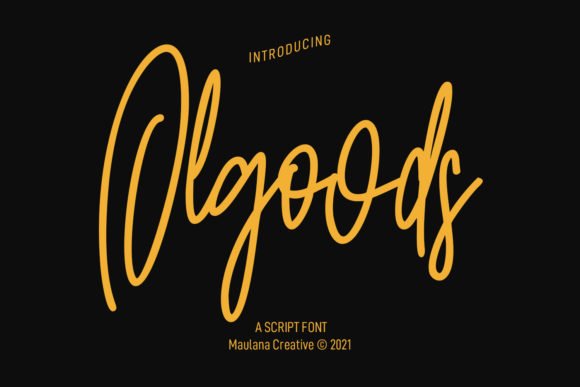 Olgoods Script Font - Featured Image